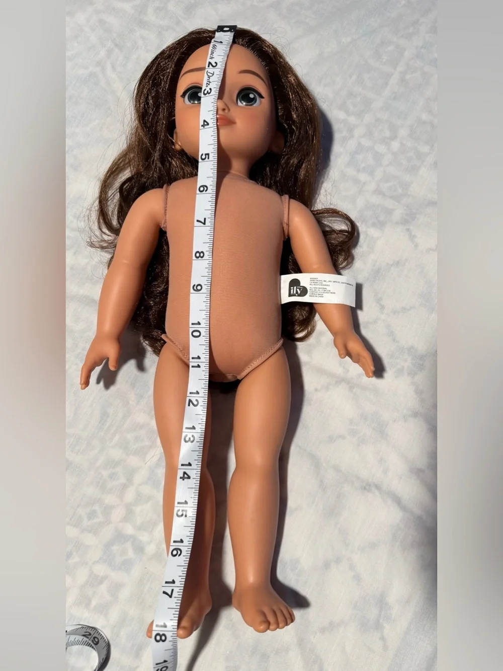 Disney  ily 4ever Brown-Hair green ayes size 18’’
